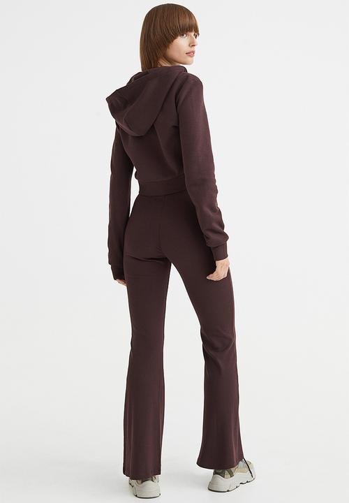 H&M - Flared leggings - dark brown