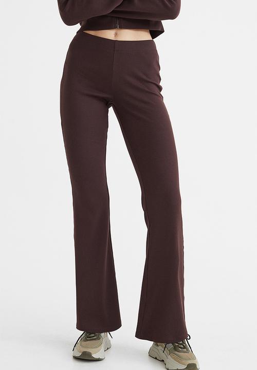 H&M - Flared leggings - dark brown