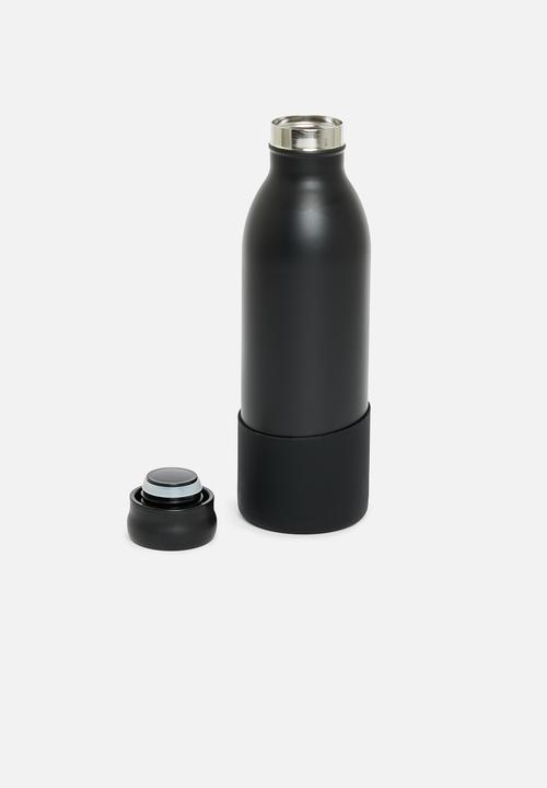 Typo - Going places 500ml metal drink bottle - black