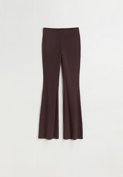 H&M - Flared leggings - dark brown