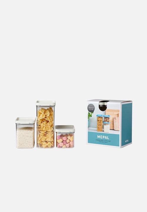 Mepal - Omnia storage box set of 3 - white