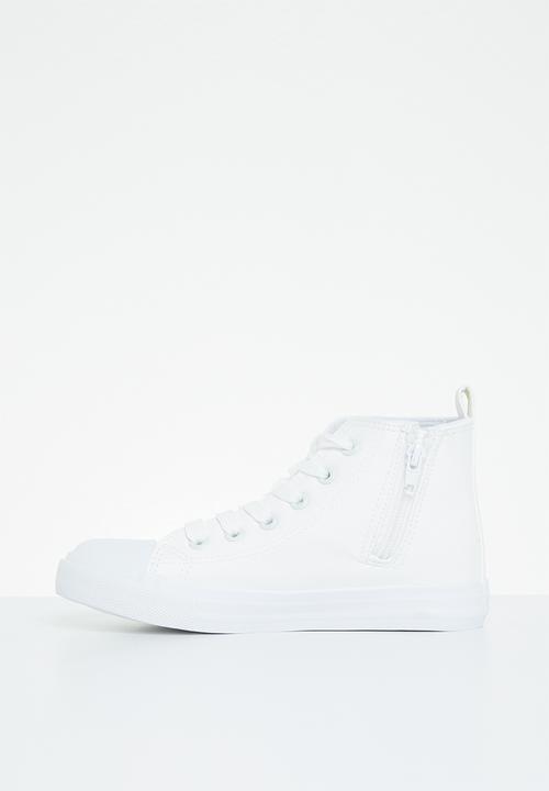Cotton On - Classic high top trainer - white smooth