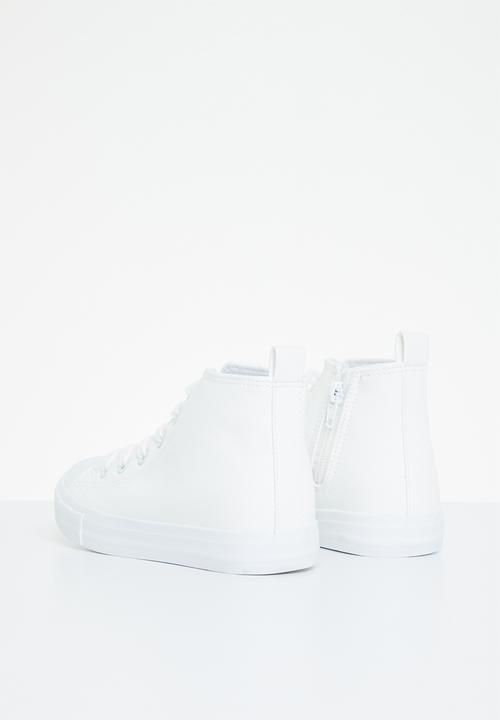 Cotton On - Classic high top trainer - white smooth