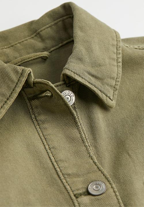 H&M - Twill utility jacket - khaki green