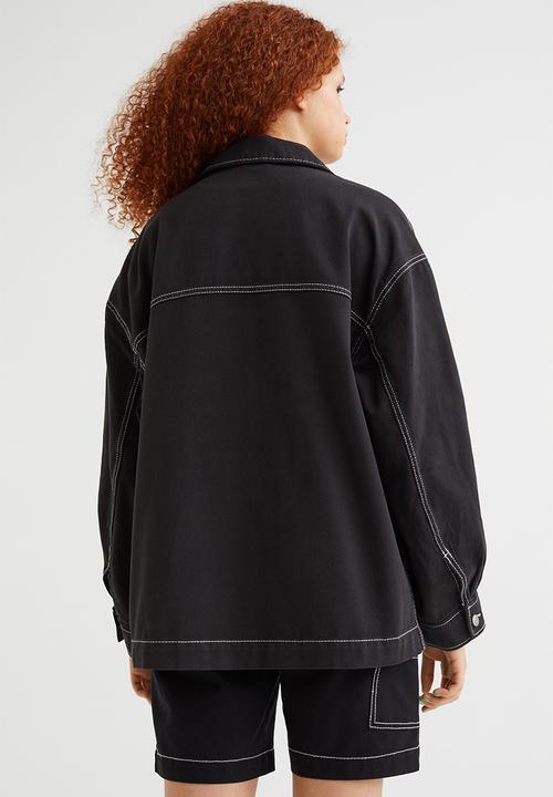H&M - Twill utility jacket - black