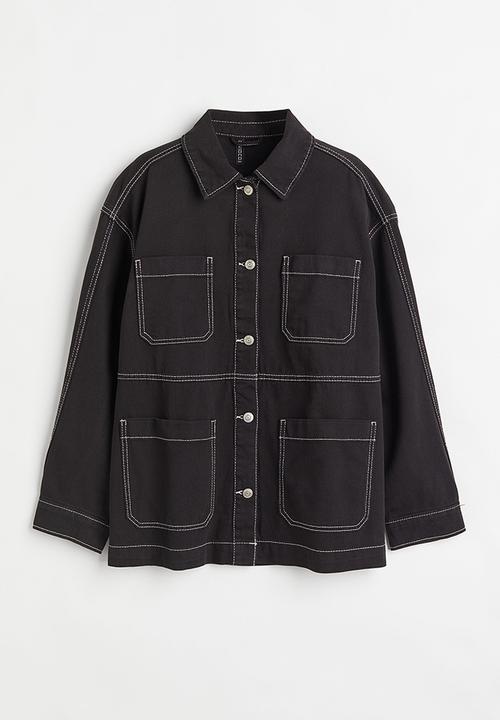 H&M - Twill utility jacket - black
