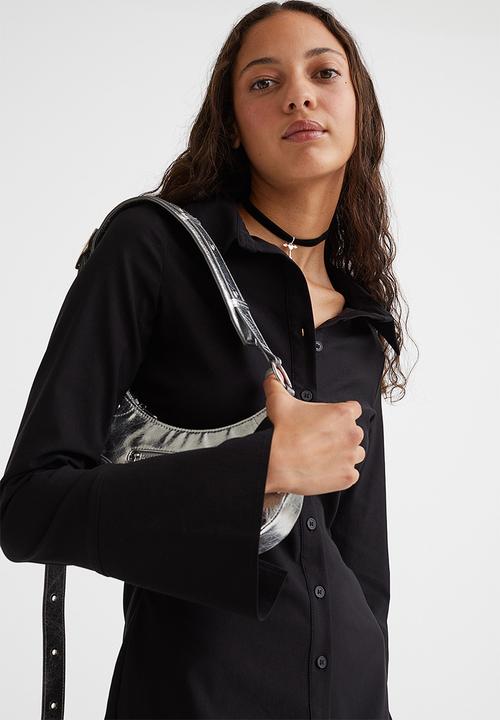 H&M - Twill shirt dress - black