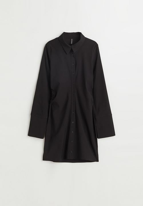 H&M - Twill shirt dress - black