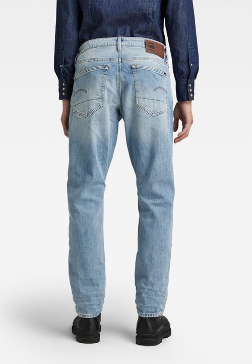 G-STAR - 3301 regular tapered elto pure stretch denim - lt indigo aged