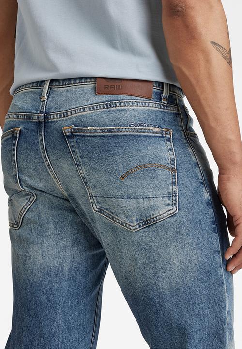 G-STAR - 3301 regular tapered elto pure stretch denim - vintage azure
