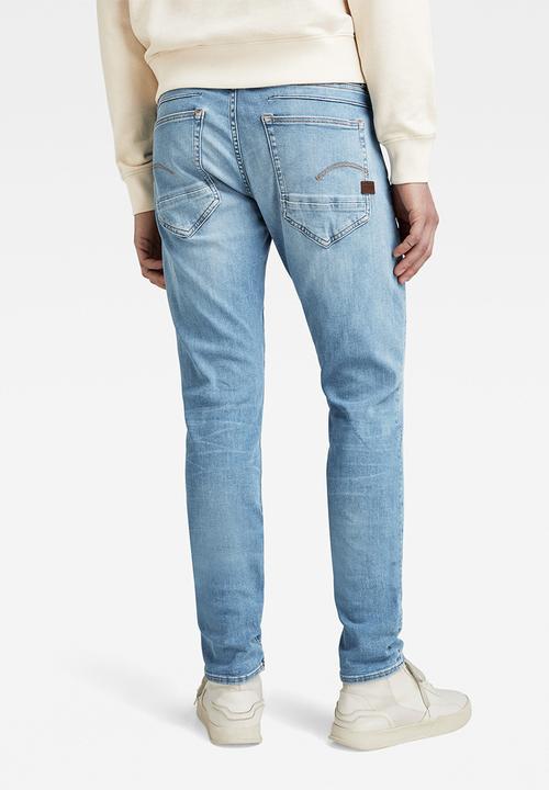 G-STAR - D-staq 5-pkt slim elto superstretch - lt indigo aged