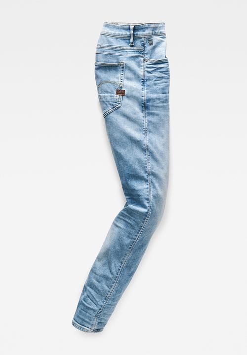 G-STAR - D-staq 5-pkt slim elto superstretch - lt indigo aged