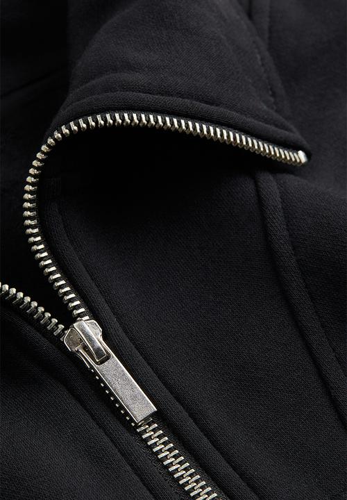 H&M - Zip-top sweatshirt - black