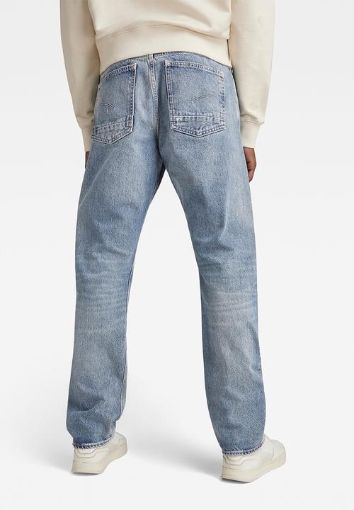 G-STAR - Triple a regular straight guard denim o sun faded - air force blue