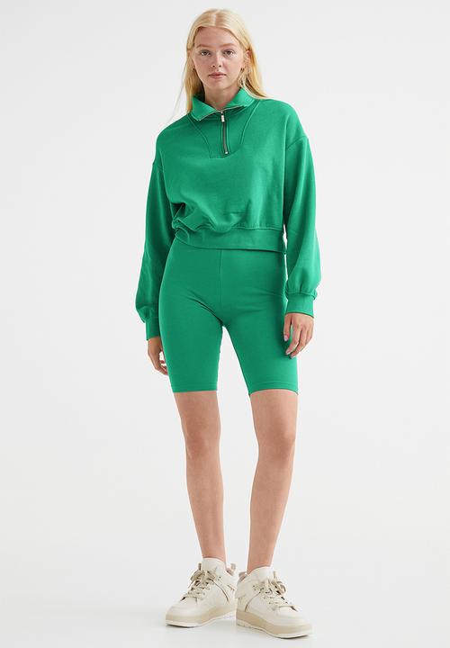 H&M - Zip-top sweatshirt - green