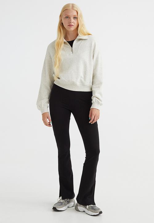 H&M - Zip-top sweatshirt - light grey marl