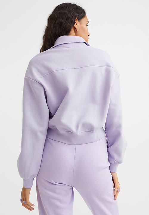 H&M - Zip-top sweatshirt - light purple