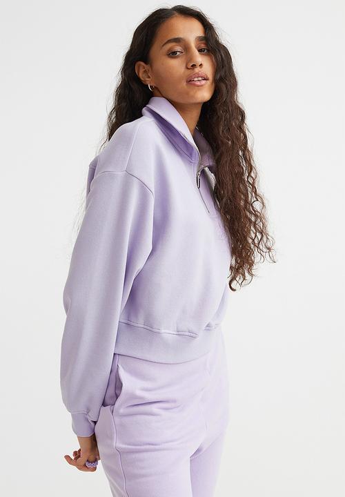 H&M - Zip-top sweatshirt - light purple