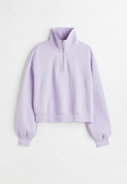 H&M - Zip-top sweatshirt - light purple