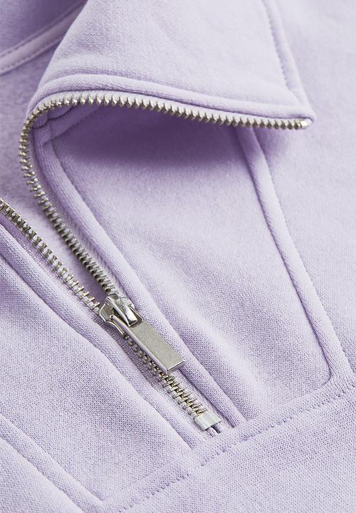 H&M - Zip-top sweatshirt - light purple