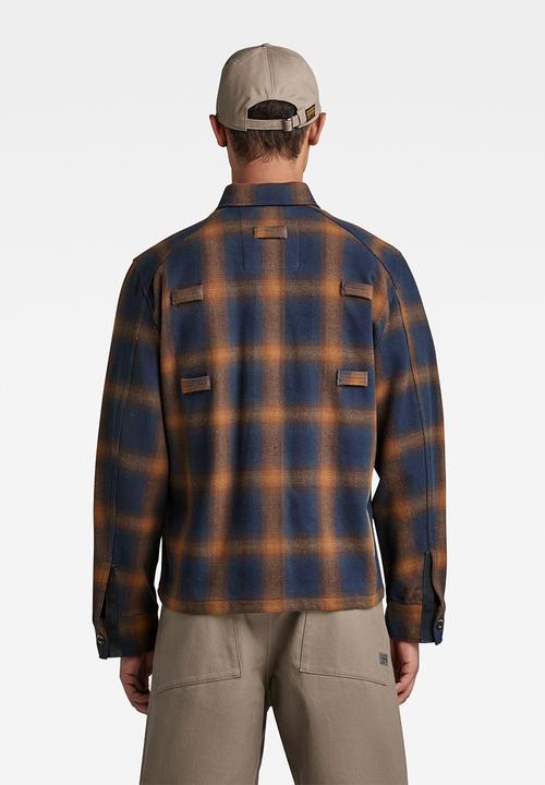G-STAR - Pocketony service overshirt - sartho blue blur check