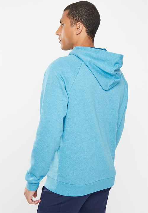 Under Armour - Ua rival fleece hoodie - petrol blue light heather
