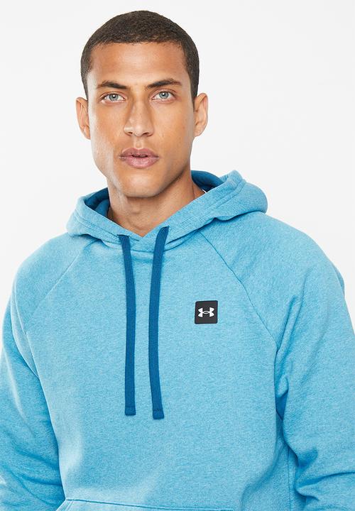 Under Armour - Ua rival fleece hoodie - petrol blue light heather