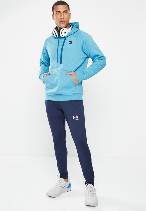 Under Armour - Ua rival fleece hoodie - petrol blue light heather