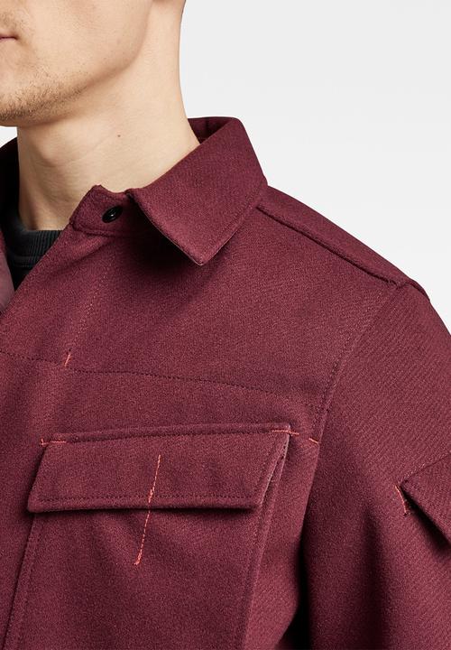 G-STAR - Mysterious overshirt - vineyard wine