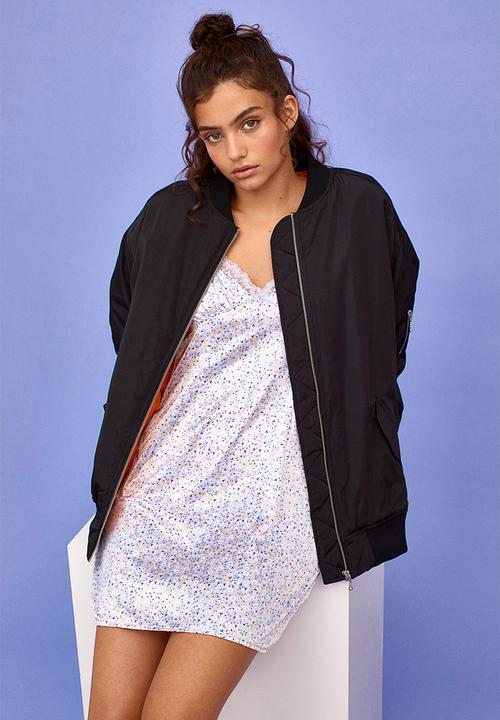 H&M - Padded bomber jacket - black