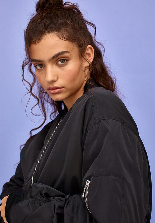 H&M - Padded bomber jacket - black
