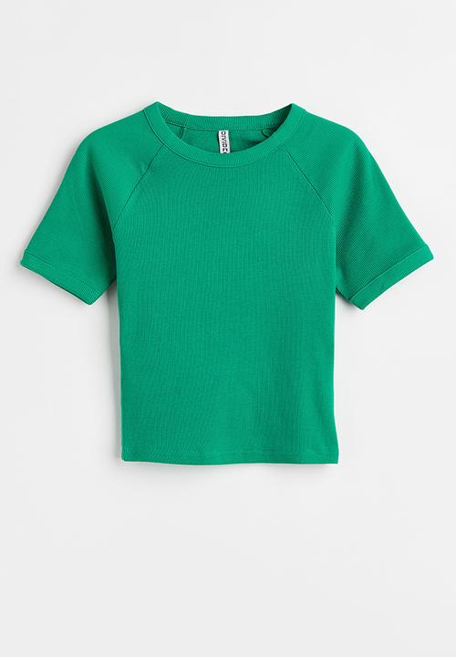 H&M - Ribbed top - green