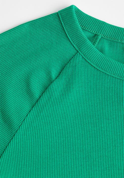 H&M - Ribbed top - green