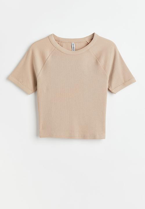 H&M - Ribbed top - beige