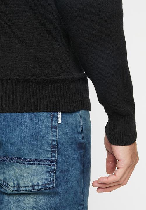 Ben Sherman - Crew neck knit - black