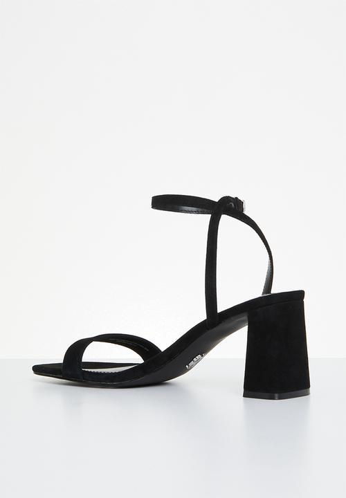 Steve Madden - Luxe block heel - black suede