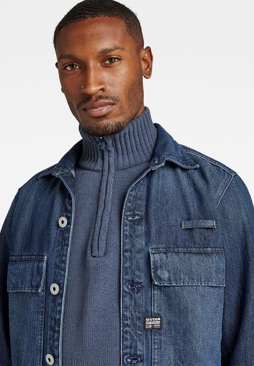 G-STAR - Pocketony service overshirt - worn in ocean reef