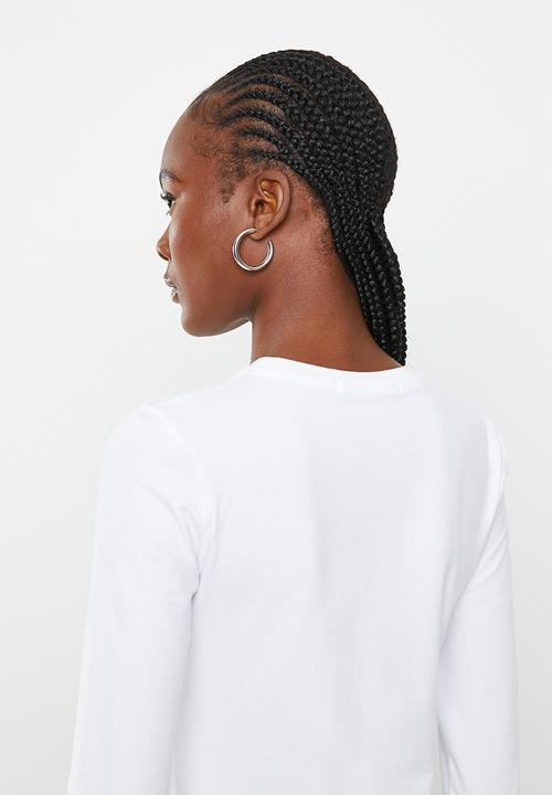 Calvin Klein - Monogram logo long sleeves - bright white