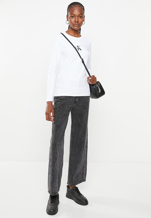 Calvin Klein - Monogram logo long sleeves - bright white