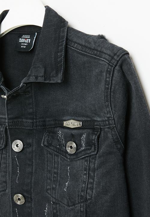 SOVIET - Denim jacket - black