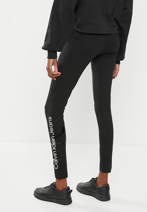 Calvin Klein - Glossy monogram leggings - ck black