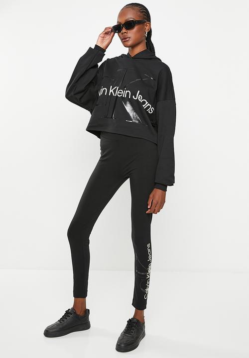 Calvin Klein - Glossy monogram leggings - ck black