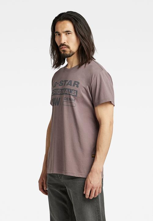 G-STAR - Originals label r t - dark taupe fungi