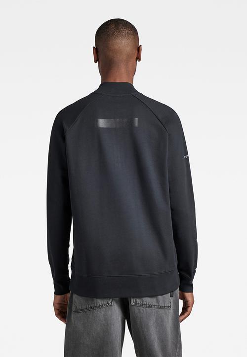 G-STAR - Bomber tweeter half zip long sleeve - caviar