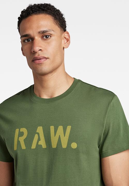 G-STAR - Stencil raw r t - dark nuri green
