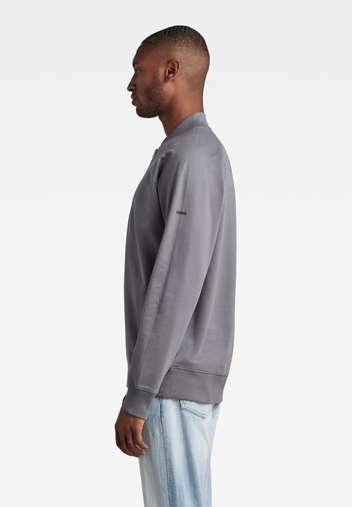 G-STAR - Bomber tweeter half zip long sleeve - granite