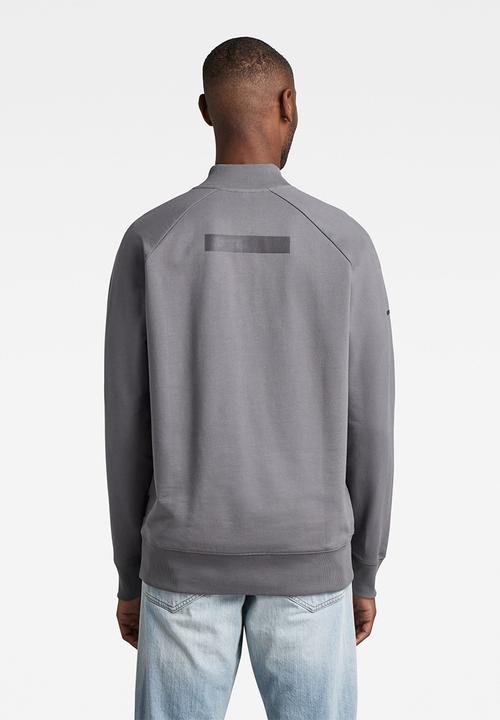 G-STAR - Bomber tweeter half zip long sleeve - granite