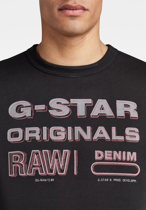 G-STAR - Originals stamp r sw - dark black