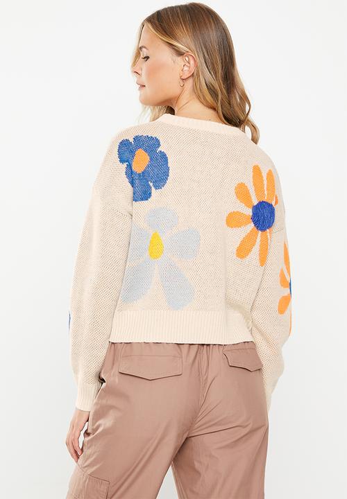 Cotton On - Everyone daisy sweater - placement floral 
