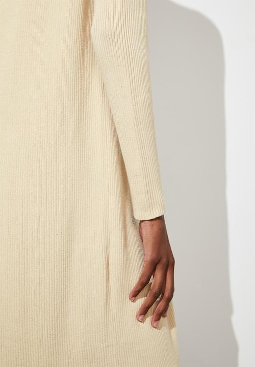 Superbalist - Fine rib midi cardigan - oatmeal